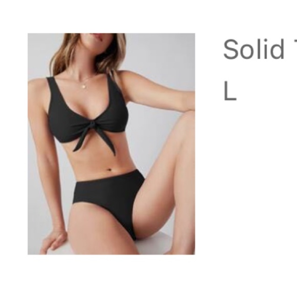 SHEIN Charcoal Bikini Top (Top only!)